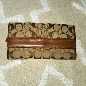 Coach Legacy Canvas Long Wallet